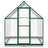 vidaXL Växthus med ram grön 169x169x202 cm aluminium