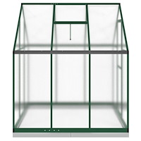 vidaXL Växthus med ram grön 169x169x202 cm aluminium