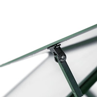 vidaXL Växthus med ram grön 169x169x202 cm aluminium