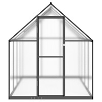 vidaXL Växthus med ram antracit 224x169x195 cm aluminium