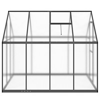 vidaXL Växthus med ram antracit 224x169x195 cm aluminium