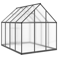 vidaXL Växthus med ram antracit 224x169x195 cm aluminium