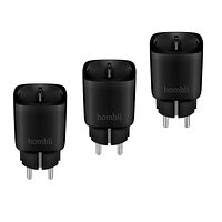 Hombli EU Smart Socket Promo Pack 2+1 Black