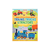 Usborne Publishing Ltd Make a Picture Sticker Book Trains, Trucks & Tractors (häftad, eng)