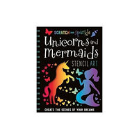 MAKE BELIEVE IDEAS Scratch and Sparkle Unicorns and Mermaids Stencil Art (bok, spiral, eng)