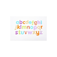 No Brand Sensosriska bokstäver glitter 26/fp