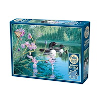 Cobble Hill Puzzle Iris Cove Loons 500p