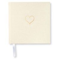 Paperstyle PS BLANK BOOK Heart 185 x 185 Off White