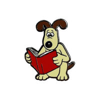 Pawprint Family Gromit Reading Pin Badge