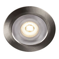 Llitt Alice 12V Infälld downlight 3000K IP44 340lm Borstad stål 1-pack