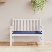 vidaXL Bänkdyna för trädgården marinblå 120x50x4 cm oxfordtyg
