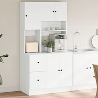 vidaXL Köksskåp vit 95x50x180 cm konstruerat trä