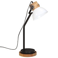 vidaXL Skrivbordslampa 25 W vit 18x18x60 cm E27