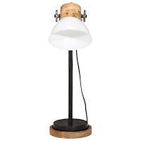 vidaXL Skrivbordslampa 25 W vit 18x18x60 cm E27