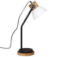 vidaXL Skrivbordslampa 25 W vit 18x18x60 cm E27