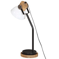 vidaXL Skrivbordslampa 25 W vit 18x18x60 cm E27