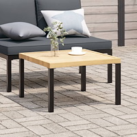 vidaXL Trädgårdsbord svart 65x65x40 cm aluminium