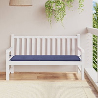 vidaXL Bänkdyna för trädgården marinblå 150x50x4 cm oxfordtyg
