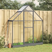 vidaXL Växthus med ram antracit 169x58x202 cm aluminium