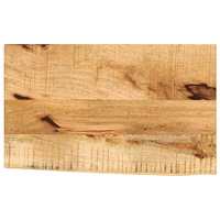 vidaXL Bordsskiva 60x40x2,5 cm levande kant massivt grovt mangoträ