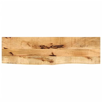 vidaXL Bordsskiva 110x20x3,8 cm levande kant massivt grovt mangoträ