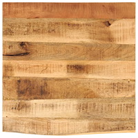 vidaXL Bordsskiva 40x40x3,8 cm levande kant massivt grovt mangoträ