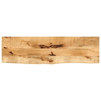 vidaXL Bordsskiva 110x20x2,5 cm levande kant massivt grovt mangoträ