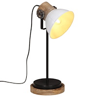 vidaXL Skrivbordslampa 25 W vit 17x17x50 cm E27