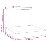 vidaXL Palldynor 2 st taupe oxfordtyg