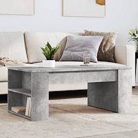 vidaXL Soffbord betonggrå 102x55x42 cm konstruerat trä