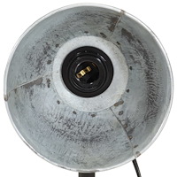 vidaXL Skrivbordslampa 25 W vintage silver 18x18x60 cm E27