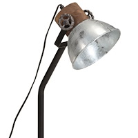 vidaXL Skrivbordslampa 25 W vintage silver 18x18x60 cm E27