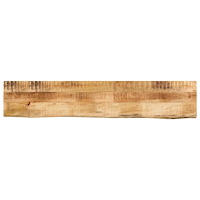 vidaXL Bordsskiva 140x40x2,5 cm levande kant massivt grovt mangoträ