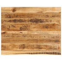 vidaXL Bordsskiva 100x80x2,5 cm levande kant massivt grovt mangoträ