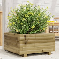 vidaXL Odlingslåda 50x50x26,5 cm impregnerat furu