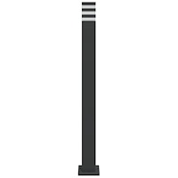 vidaXL Utomhusgolvlampor 3st svart 110 cm aluminium