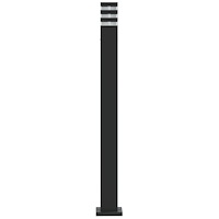 vidaXL Utomhusgolvlampor 3st svart 110 cm aluminium