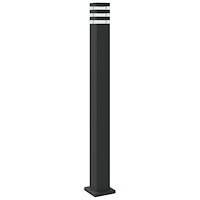 vidaXL Utomhusgolvlampor 3st svart 110 cm aluminium