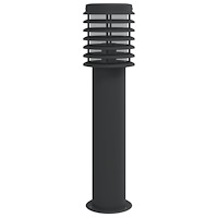 vidaXL Utomhusgolvlampa svart 60 cm rostfritt stål