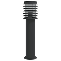 vidaXL Utomhusgolvlampa svart 60 cm rostfritt stål