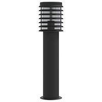 vidaXL Utomhusgolvlampa svart 60 cm rostfritt stål