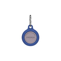 ONSALA Airtag Holder Silicone Blue with Keyring