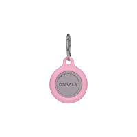 ONSALA Airtag Holder Silicone Pink with Keyring