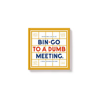 Galison Bin-go To A Dumb Meeting Bingo book