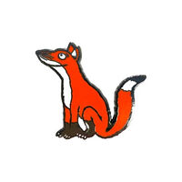 Pawprint Family Fox Character Pin Badge