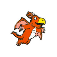 Pawprint Family Zog Flying Right Pin Badge