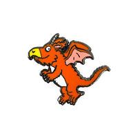 Pawprint Family Zog Flying Left Pin Badge