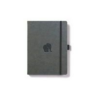 DINGBATS Dingbats A5+ Wildlife Grey Elephant Notebook - Plain
