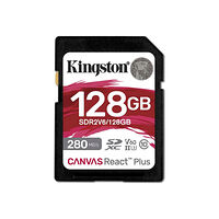 Kingston Technology Kingston Canvas React Plus - flash-minneskort - 128 GB - SDXC UHS-II