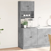 vidaXL Köksskåp betonggrå 60x50x180 cm konstruerat trä